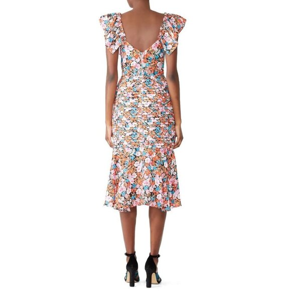 La Maison Talulah Cloud Nine Midi Dress in Multicolor XLarge Womens Floral - Picture 10 of 14